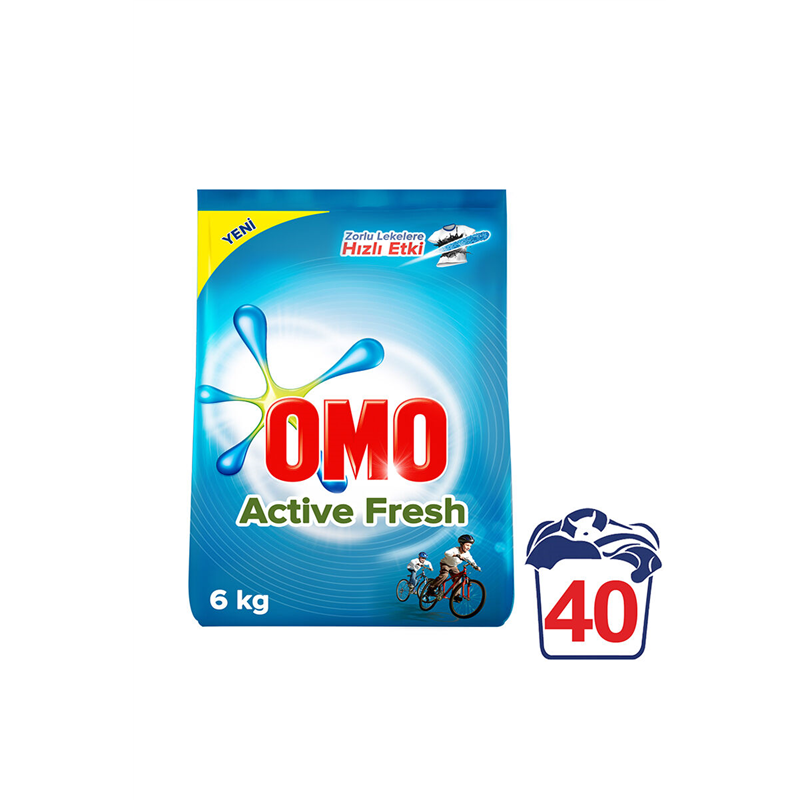 Omo matik Çamaşır Deterjanı Active Fresh 6 Kg