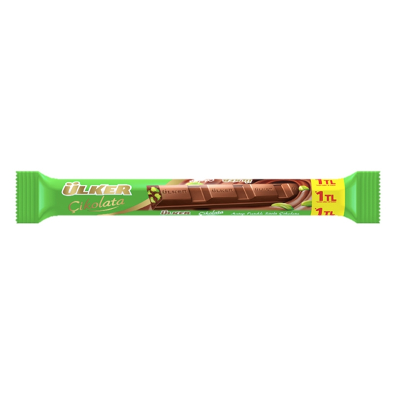 Ülker Antep Fıstıklı Stick Çikolata 20 Gr 24 Adet