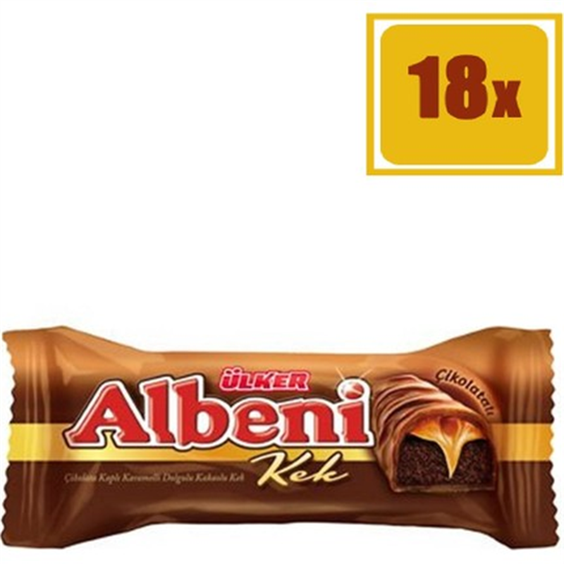 Ülker Albeni Çikolata Kaplamalı Kek 43 gr 18 Adet