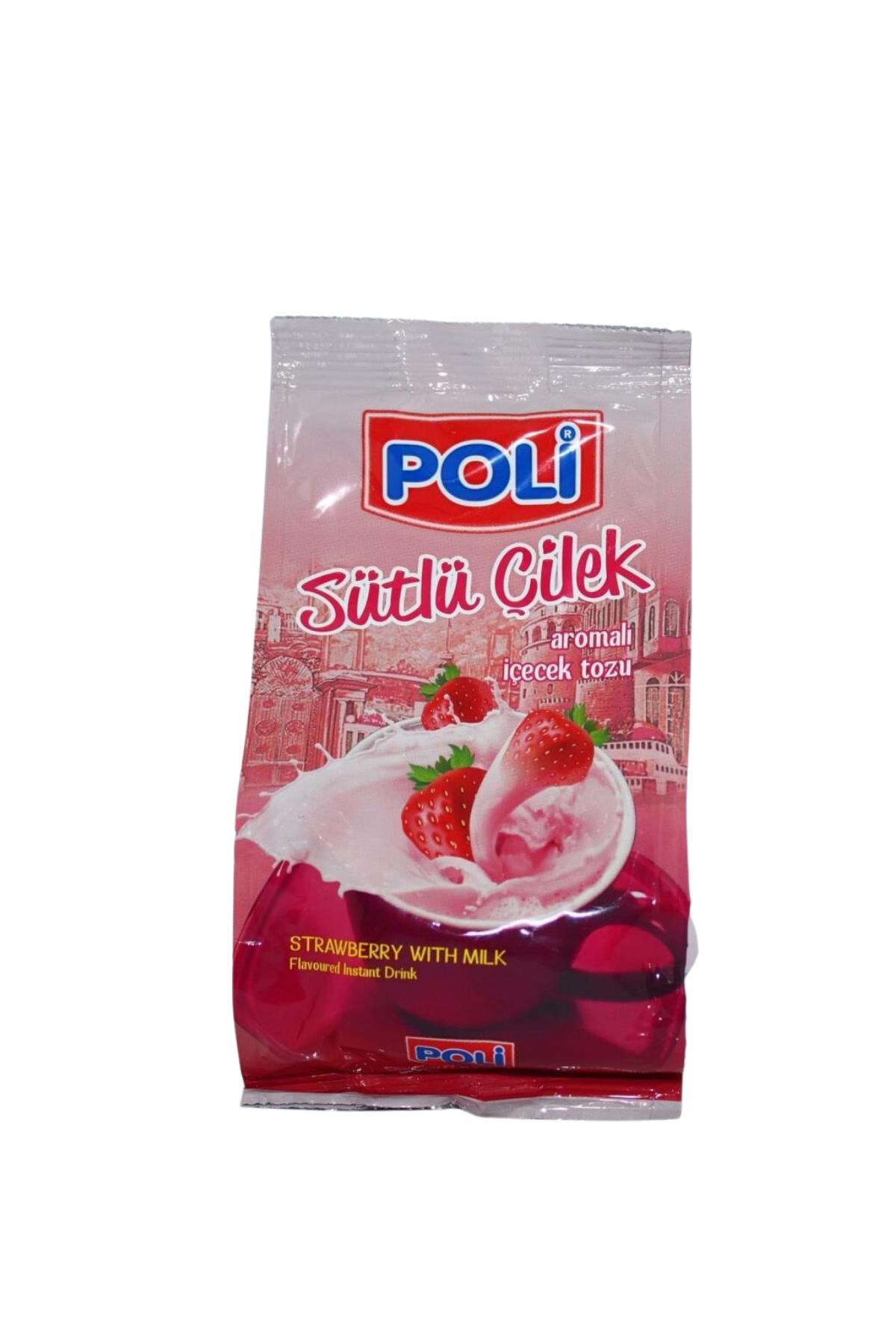 Poli Toz İçecek Sütlü Çilek 250 gr