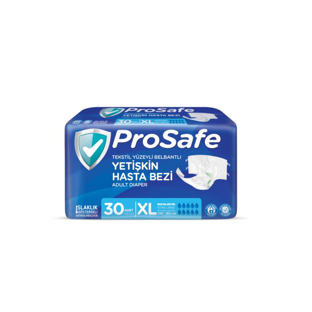 Prosafe Canped Emici Bel Bantlı Hasta Bezi Extra Large 30 Adet ( XL ) Extra Large