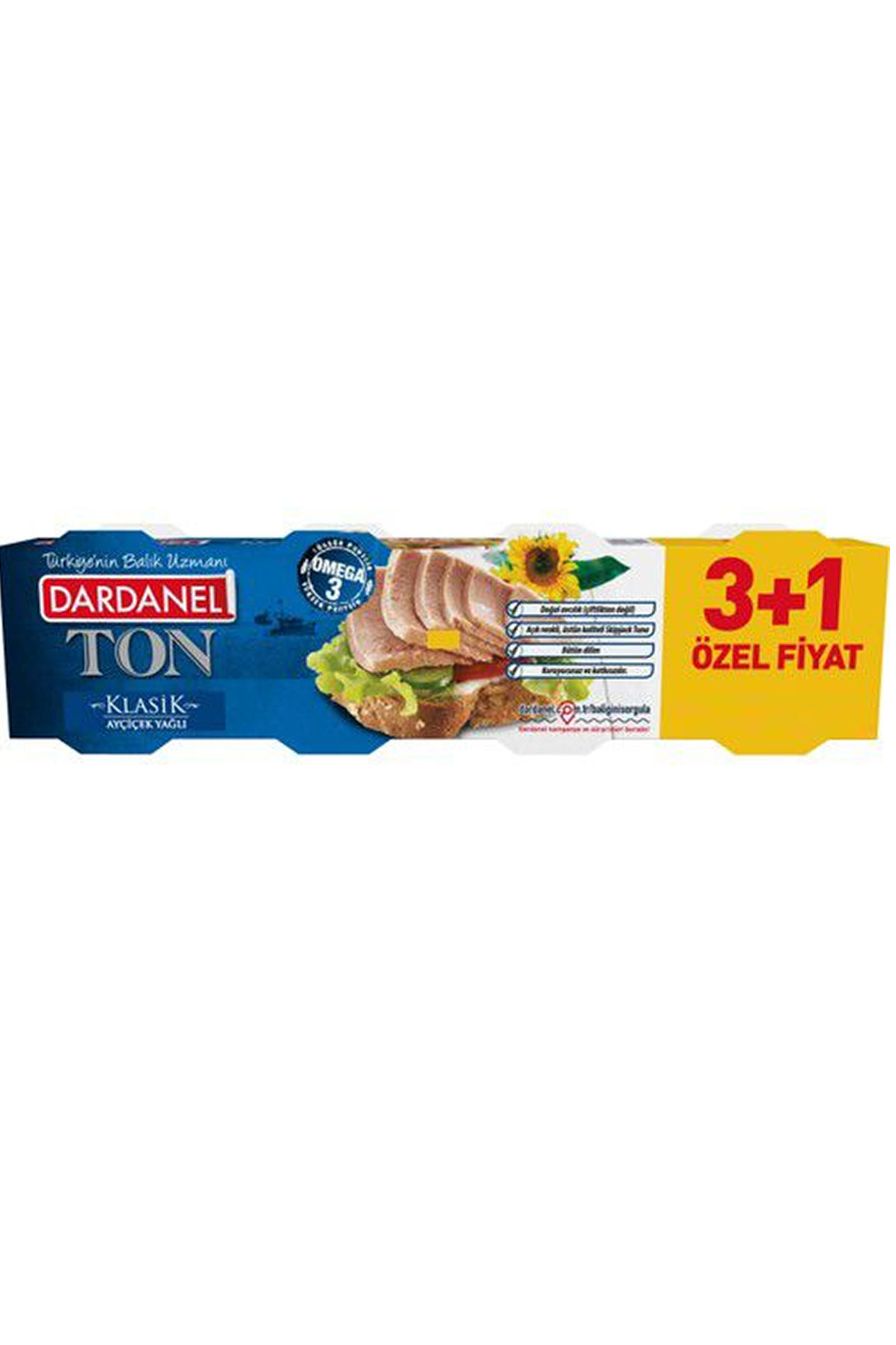 Dardanel Klasik Ton Balığı 4x75 gr