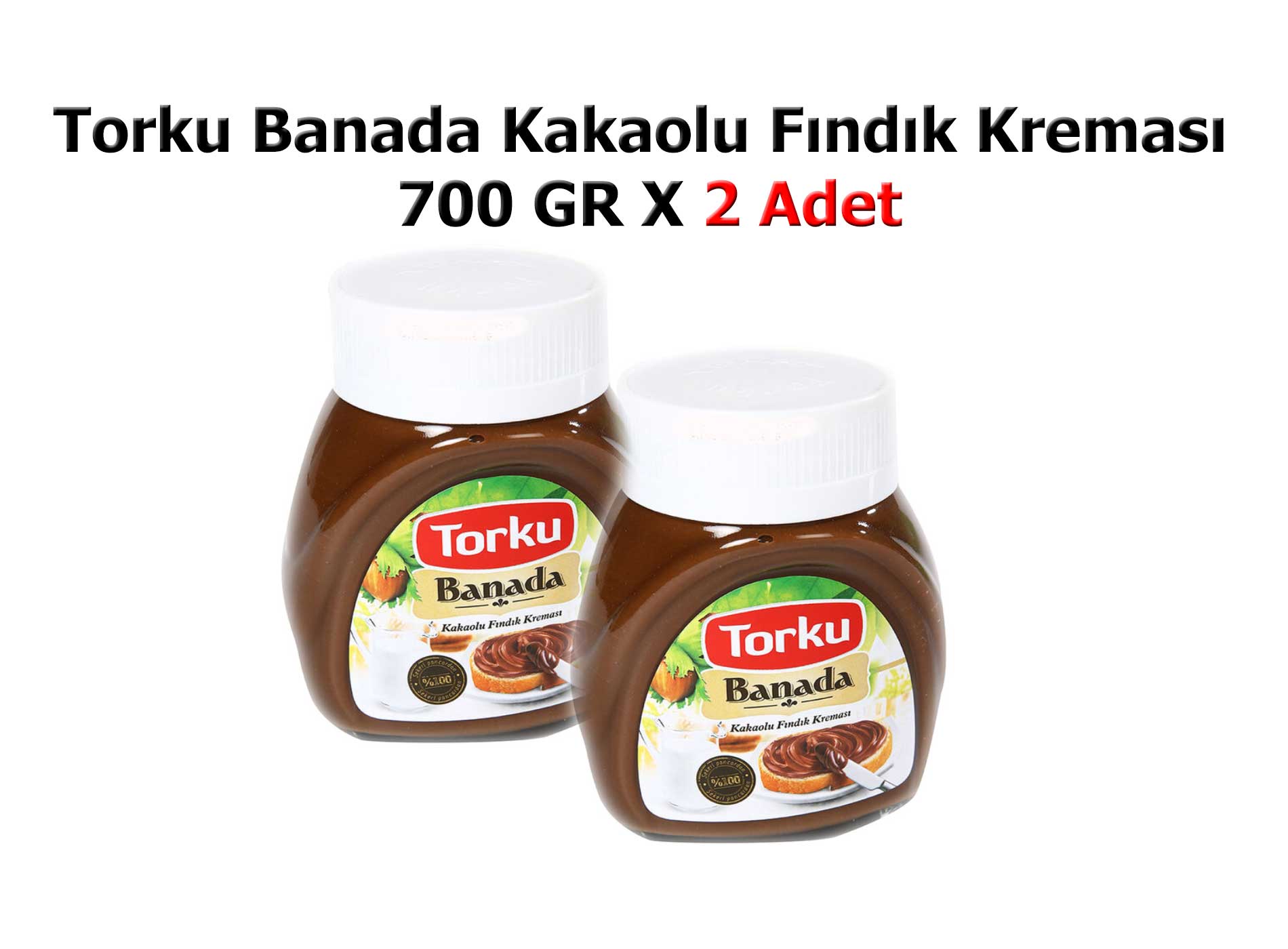 Torku Banada Kakaolu Fındık Kreması 700 GR X 2 Adet