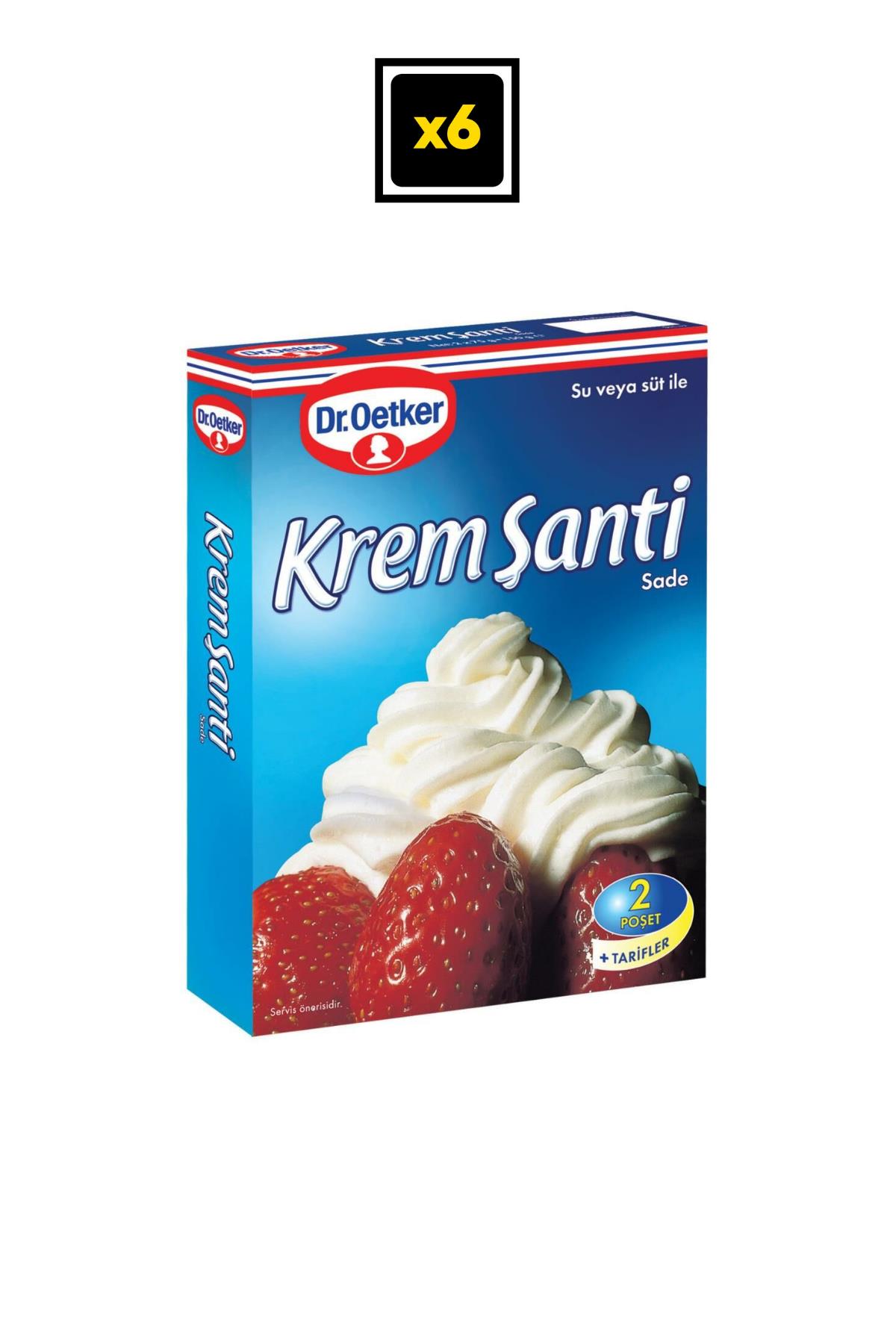 Dr. Oetker Krem Şanti 150 Gr X 6 Adet